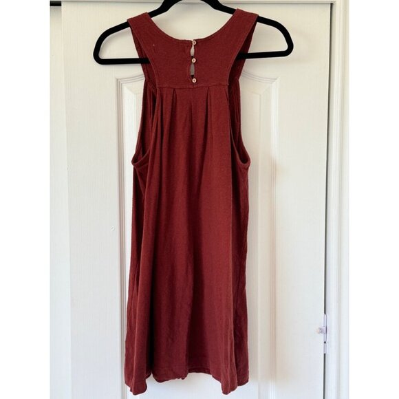 Free People FP BEACH Beat The Heat Tunic Dress Womens Red Cowboy Natural Medium - Picture 12 of 15